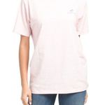 Southern Tide Mosaic Seahorse Pink Heathered Tee. Size Small. Photo 1