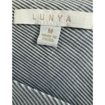 NEW Lunya Resort Linen Silk Romper‎ Blue Striped Sz M Loungewear Sleepwear $198 Size M Photo 4