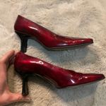 Stuart Weitzman Stuart Weitzman 8 Square Toe Heels Red Patent Shoes Photo 5