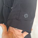 Calvin Klein Liz Claiborne size small Black Trench Coat Photo 4