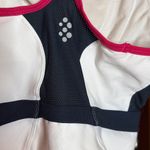 Nike  Dri-Fit Women's White, Hot Pink & Navy Blue Sports Bra Top Size Small Photo 6