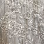 Newport News Vintage Off White Cream Boho Embroidered Wedding Maxi Dress Size 8 Photo 8