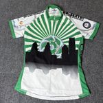 Cycling Jersey Women's Small Short Sleeve Rear‎ Pockets 3/4 Zip Cycle Paths Photo 1