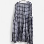 Free People  Blue White Striped Babydoll Maxi Dress Coastal Boho Dream Small Photo 3