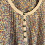 Anthropologie By  Women’s Puff Long Sleeve Knit 1/4 Button Down Henley Size Small Photo 7
