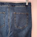 Ashley Mason Joni Dark Wash High Rise Raw Step Hem Skinny Jeans Photo 6