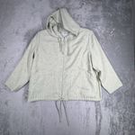 J'Envie Shirt Womens 16 Hoodie Zip Up Basic Neutral Minimalist Casual Lagenlook Green Photo 1