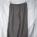 Eileen Fisher Linen Blend Wide Leg Cropped Pull-On Pants - Olive Green Size PS Photo 7