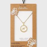 Bella Uno Bellissima Air Element Journey + Growth 14K gold dipped Necklace New Photo 0