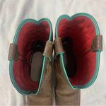 Ariat  size 8 B Brown Western Boots with Red Green Accents cowgirl riding rodeo Photo 10