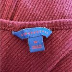Aeropostale Burgundy Ribbed Open Front Cardigan Medium Photo 3