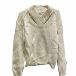 Proenza Schouler WHITE LABEL Cut-Out Wool Rib Ivory Sweater Size Large Photo 4
