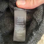 EXPRESS Black Metallic Shimmer Deep Cowl Top Wool Alpaca Mohair Blend Small S Photo 7