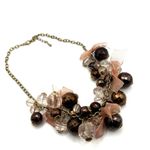 Pink cluster bow beaded necklace Photo 6