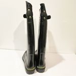 Ralph Lauren  Rossalyn II Black Rubber Knee High Rain Boots Size 8 Photo 4