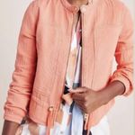 Anthropologie Joyce Moto Jacket Size L Textured Cotton Photo 0