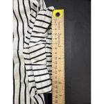 Revolve Frame  Linen Blend Striped Organic Short Sleeve Button Up Blouse Size XS Photo 8