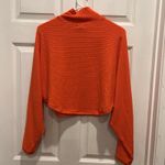 Pilcro  By Anthropologie Ribbed Batwing Pullover Women's Size 2XS‎ Orange Boho Photo 8