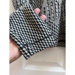 Parker  Simon Houndstooth Mesh Panels Pullover Sweater Size Small Photo 4