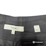 Vince  Black Linen High Waisted Pleated Shorts Photo 2