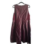 Rebel Wilson c Angels Faux Leather Sleeveless Dress Dark Wine, New with Tags Size 18W Photo 2