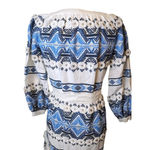 Alexis NWOT  Wylla Embroidered Linen Blend Maxi Dress XS Blue White Photo 9