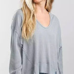Free People  Buttercup Thermal Size Medium Grey new Photo 0
