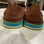 Ariat Brown and Teal Slip-On Shoes Photo 4