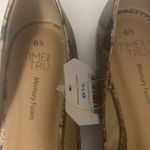Time & Tru Metallic Snake Print Flats Photo 5