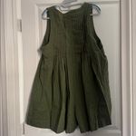 Like, Love Olive Green Denim Romper Size Large Photo 7
