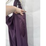 Vera Wang White  Maxi Gown Dress Women 20 Purple Ruffle Formal‎ Wedding Guest Photo 12