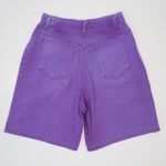 Vintage 80s Purple High Waisted Denim Shorts Size 26 Photo 3