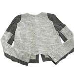 CAbi Jacket Womens Medium Gray Moto Cropped Knit Stretch Blazer 211 Photo 2