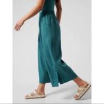 Athleta Playa Linen Wide Leg Crop Pants in Turquoise Size 2 Photo 1