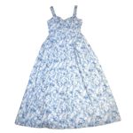 Tuckernuck NWT Hyacinth House Rosemary in Blue Abstract Floral Maxi Dress M Photo 0