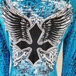 Rock & Roll Cowgirl  embellished tee size medium Photo 5