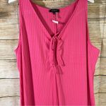 1. State  ribbed maxi pink dress ruched front slit side women plus Size 2X Photo 4