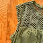 Gap forest green lace tank top shirt blouse Photo 2
