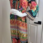 Farm Rio  Rosario Maxi Dress Bell Sleeves Festival S Boho Cottage Photo 2
