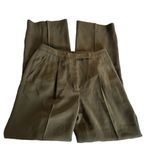 Anne Klein  women's pleated trousers size 6 Olive Green Photo 0