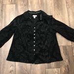 cj banks Gorgeous Black Button Up Jacket Photo 0