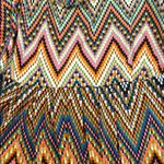 Nina Leonard Lennie for  3X Multicolor Chevron Maxi Dress Photo 3