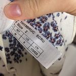 Ba&sh  Bruce microfloral print shirred v-neck blouse in ecru size M Photo 12