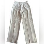 Max Mara Cream Wide Leg Women's Trousers Virgin Wool Photo 4