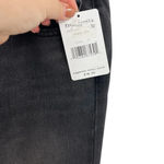 Free People  Vintage Flared Jeans Black Ash Denim Raw Hem‎ Size 27 Photo 12