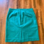 J.Crew  the pencil skirt size 12  Kelly green wool blend back zipper full… Photo 4