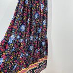 ZESICA Floral Maxi Dress Smocked Bohemian Cottagecore Summer Festival Medium Blue Photo 7