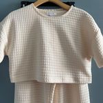 Cloud Ten  Crop Top Elastic Waist Waffle Knit Pants Set Photo 3