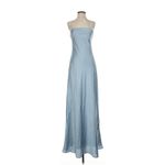 Show Me Your Mumu  Taylor Tube Maxi Dress in Steel Blue Luxe Satin M NWT Photo 2