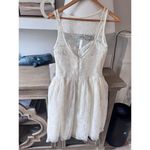 NWT Theia White Lace Mini Dress Style 890029 Size 4 Photo 3